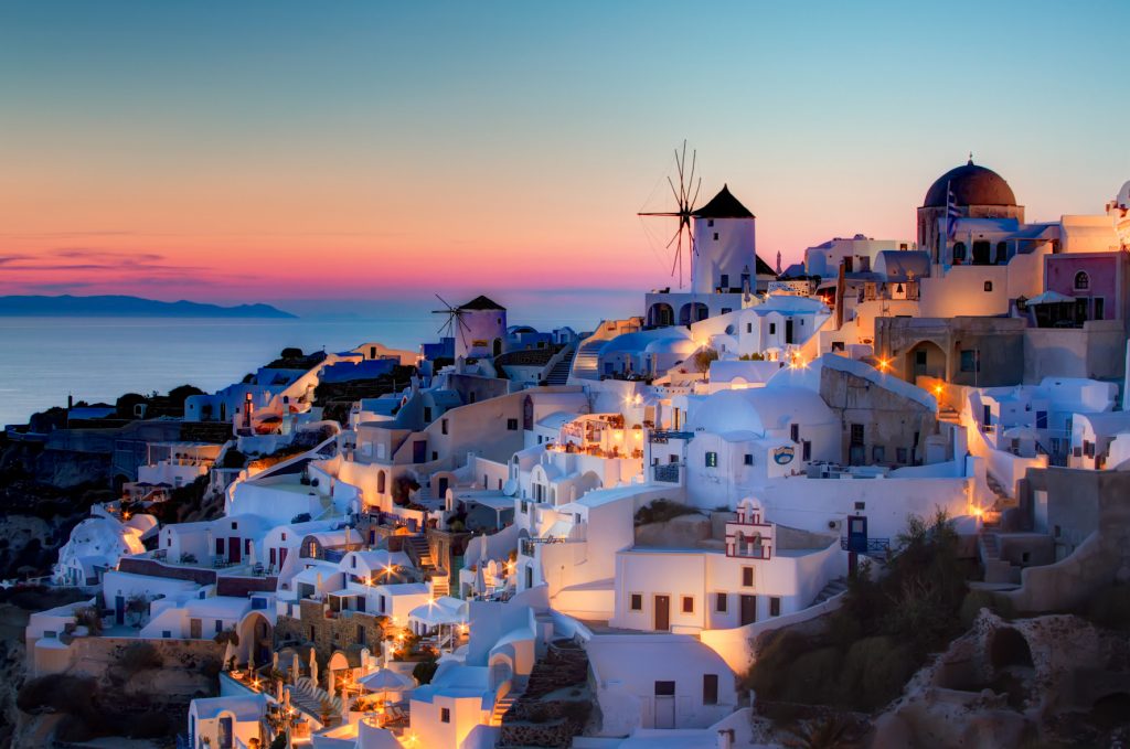 Oia Santorini HDR sunset1 santorini