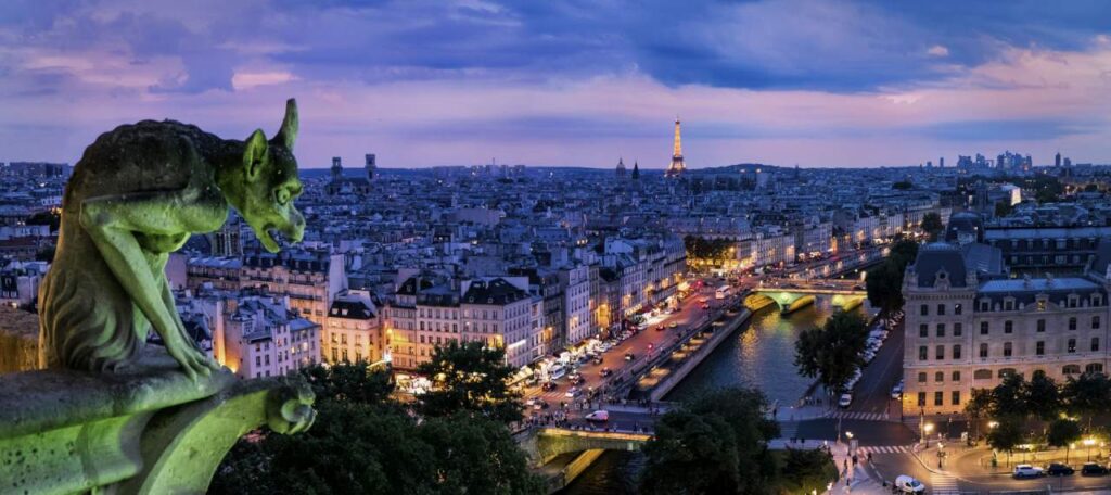 Paris: Style and Nightlife 1 Style and Nightlife gargoyle and panorama of paris city 152 small1 Style and Nightlife