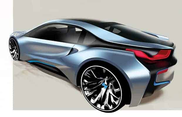 bmw i8 hybrid sports car LEAD1 Kia Rio