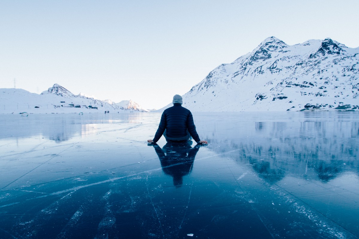 frozen blue man male